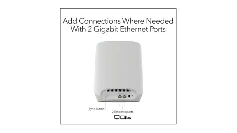 Netgear Orbi Rbs760 Ax5400 Tri Band Mesh Wi Fi 6 Add On Satellite