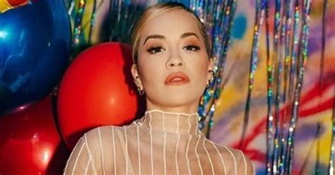 Rita Ora Dazzles Fans In Nude Illusion Transparent Dress At Fun Pride Party Daily Star