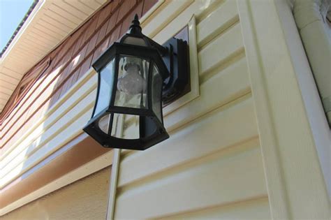 How To Install An Exterior Light Fixture On Vinyl Siding