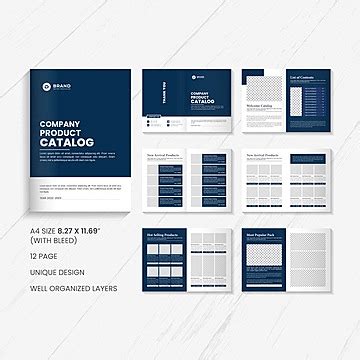 gambar katalog templat psd desain template   gratis
