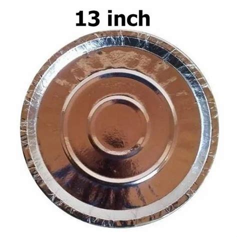 13 Inch Silver Foil Paper Plate At Rs 19 Pack Silver Foil Paper