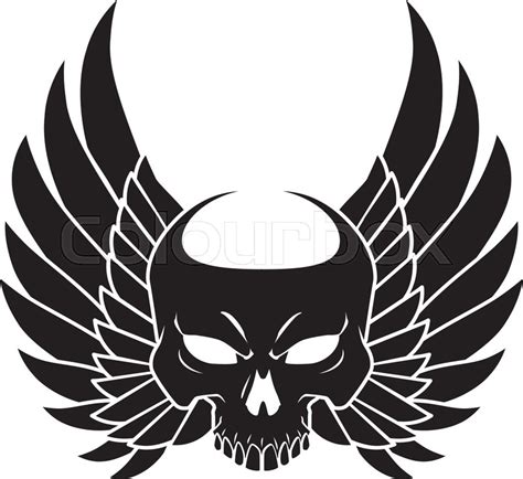 Skull Angel Wings Tattoos