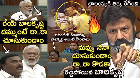 Balakrishna Vs Ambati Rambabu Fight In AP Assembly 2023 Balakrishna