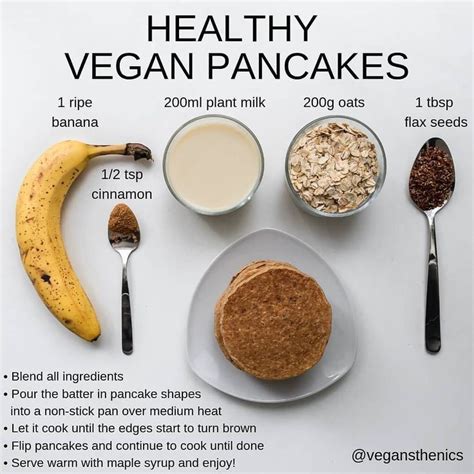 Vegan Fitness And Nutrition Info On Instagram “healthy Vegan Pancakes 🥞