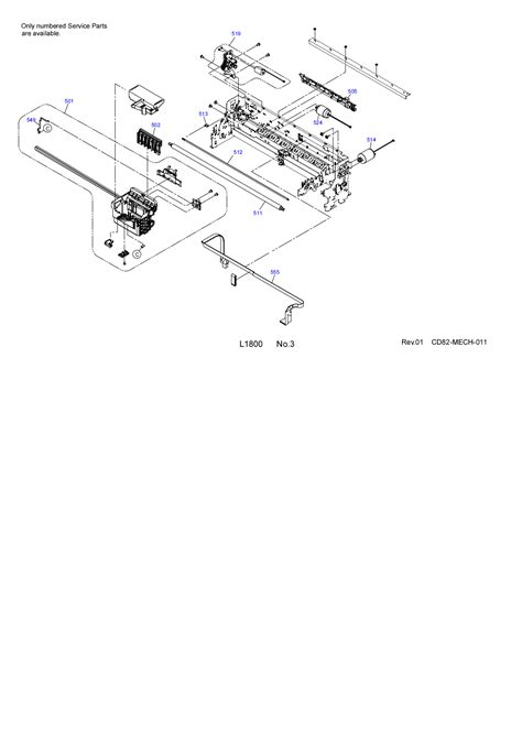 Epson L1800 Exploded Diagrams 3