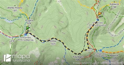 Trasa Schronisko PTTK Na Błatniej Schronisko PTTK Szyndzielnia
