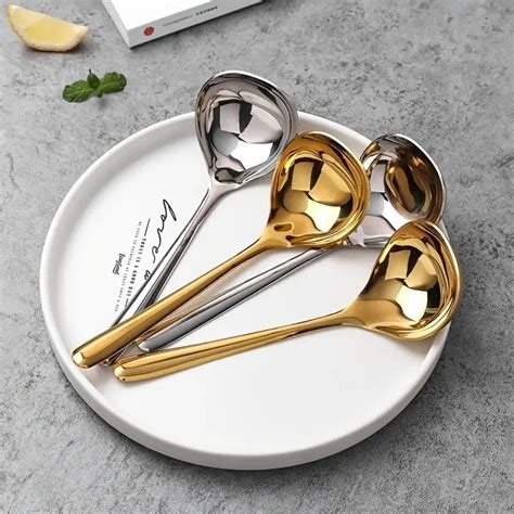 Premium Stainless Steel Long Handle Chinese Soup Spoons | Asian ...