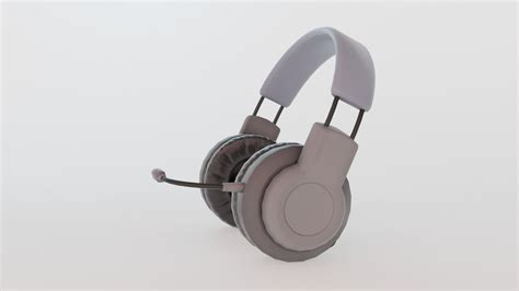 Low Poly Headphones D Model Turbosquid