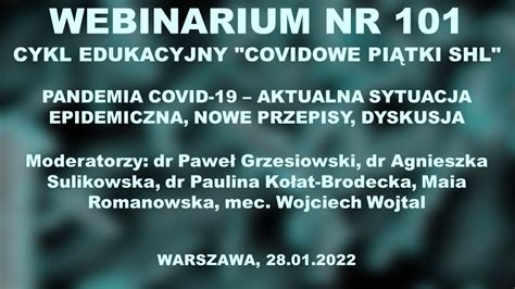 Webinar Nr Pandemia Covid Aktualna Sytuacja Szczepienia Nowe