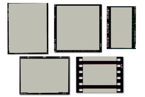 Set of film edges stock vector. Illustration of black - 12308484