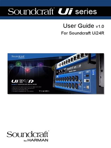 Soundcraft Ui24R Manual | PDF