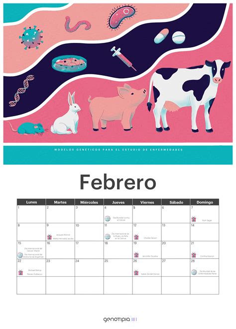 Calendario Gen Tico Febrero El Blog De Genotipia