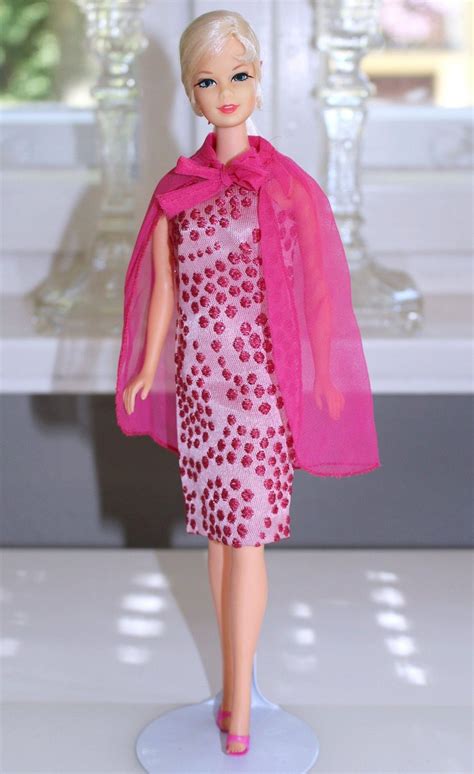 Tnt Stacey 1968 Wearing Pink Sparkle From 1967 Play Barbie Barbie Doll