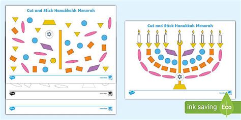 Menorah Craft Activity Profesor Hizo Twinkl