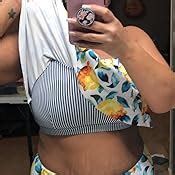 Amazon CUPSHE Women S Plus Size Bikini Set Leaf Lemon Printed Ruffles Swimsuit Clothing