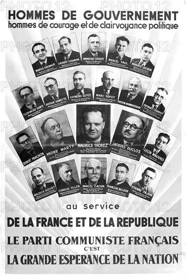 Affiche Du Parti Communiste Fran Ais Photo