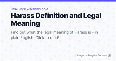 Harass Definition What Does Harass Mean