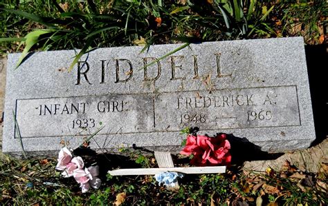 Frederick A Riddell Find A Grave Memorial