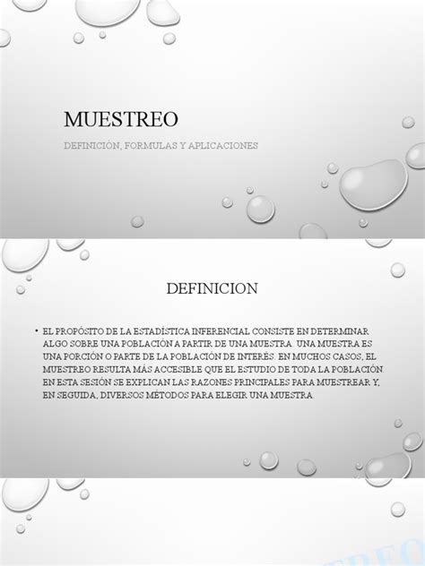 Muestreo Pdf Muestreo Estadísticas Método Científico