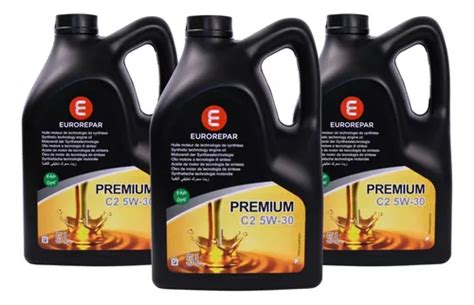 Pack 3 Aceites Eurorepar 5w30 5l Premium C2 Peugeot Citroen | Cuotas ...