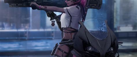 3440x1440 Cyberpunk Biker Girl Ultrawide Quad Hd 1440p Hd 4k Wallpapersimagesbackgrounds