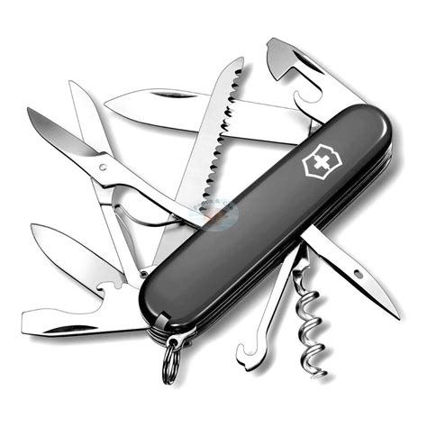 Canivete Victorinox Huntsman 15 Ferramentas Preto Na Pesca Cia Armas