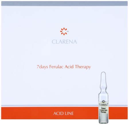 Clarena Acid Line Ferulac Cure Anti Rides De Jours En Ampoules