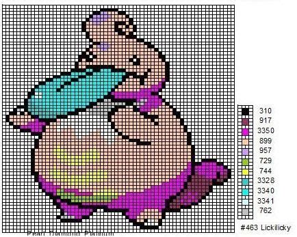 Lickilicky By Cdbvulpix On Deviantart Pokemon Cross Stitch