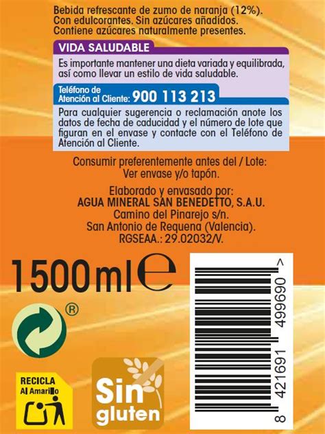 Refresco Sin Gas Naranja Alipende Botella 1 5l Ahorramas