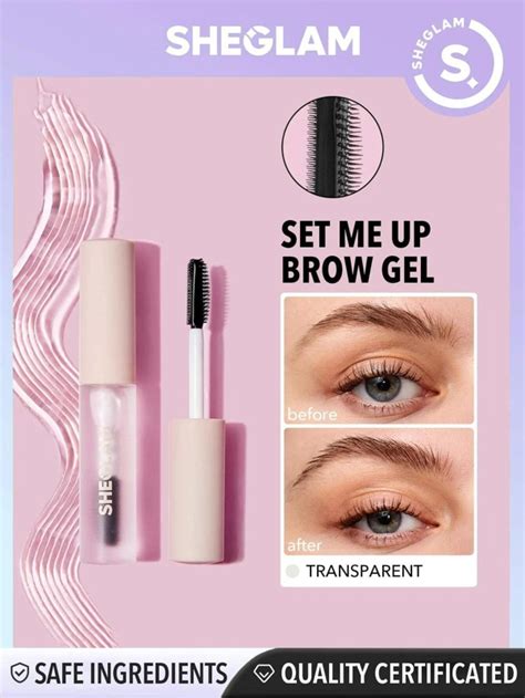 SHEGLAM Set Me Up Brow Gel Long Lasting Waterproof Clear Eyebrow Gel