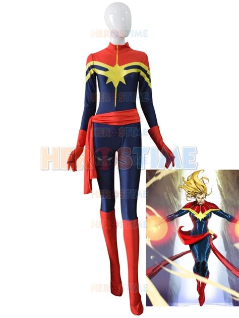 Ms Marvel Carol Danvers Female Superhero Custom Made Captain Marvel Cosplay Halloween Costumes