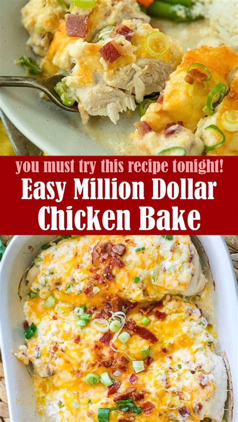 Easy Million Dollar Chicken Bake Recipe