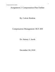 Assignment Bus Docx Compensation Plan Outline Assignment