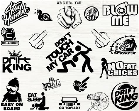 Car Window Stickers, Car Decal Svg Bundle, Laptop Decal, Funny Stickers ...