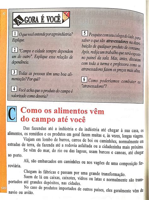 Relações Entre O Campo A E Cidade Geografia Para O 4º Ano Hora De