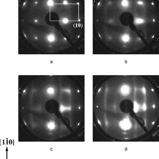 Leed Patterns Observed At Low Temperature In The Region Of Transition