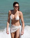 Stephanie Seymour New White Bikini Pics Great Ass Shot
