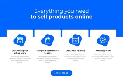 Sell Products Online Website Template