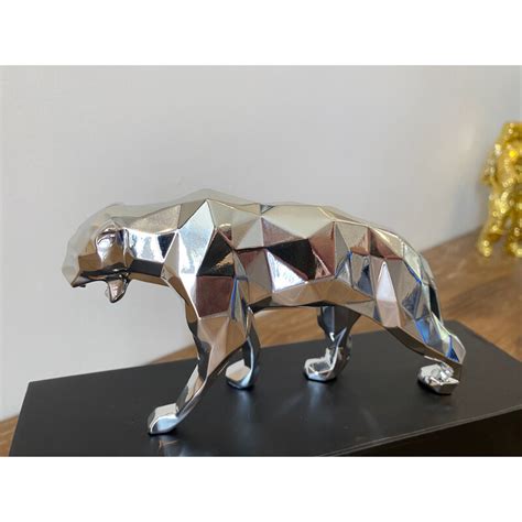 Vintage Sculpture Panther Spirit Silver By Richard Orlinski 2021