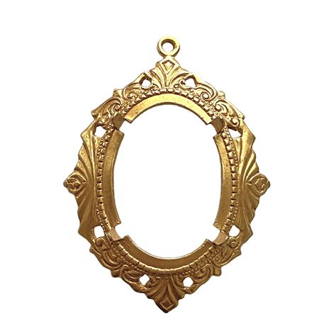 backless victorian jewelry mount classic gold finish mount pendant