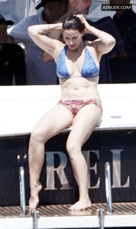 Gina Gershon Sexy Seen In A Bikini On Boat Aznude