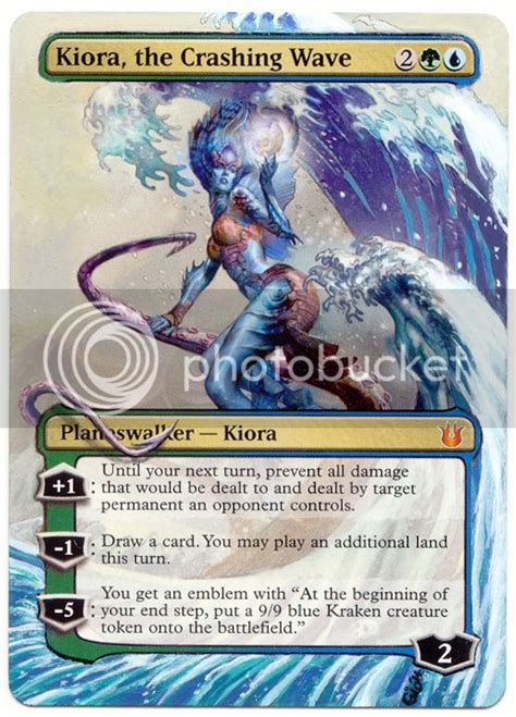 MTG Magic Altered Art Kiora The Crashing Wave Born Of The Gods Mythic