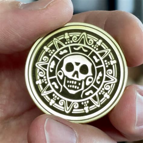 Pirates Of The Caribbean Coin Etsy