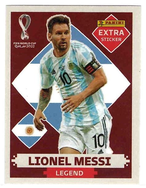 Rare Lionel Messi Sticker World Cup Russia Panini