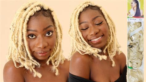 613 Blonde Butterfly Locs With Xpression Hair Diy Youtube