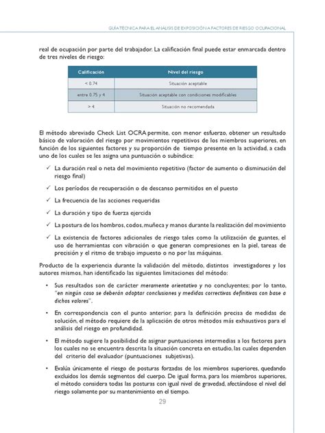 Guía Técnica Para El Análisis De Exposición A Factores De Riesgo Ocupacional By Monitores Salud