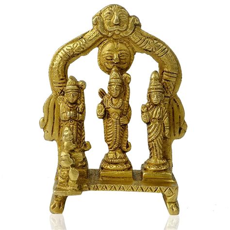 Buy Brass Lord Ram Darbar Murti Rama Sita Lakshman Hanuman Statue