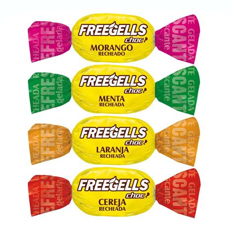 Bala Freegells Pacote 584g Varios Sabores Riclan Doceria Tend