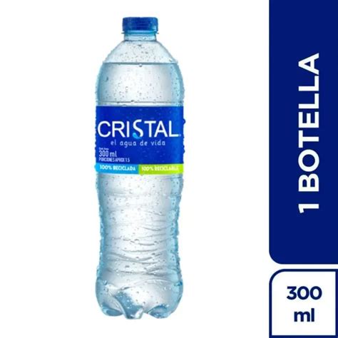 300 Mililitros De Agua - Agua Cristal x 300 ml - Refrescante agua embotellada