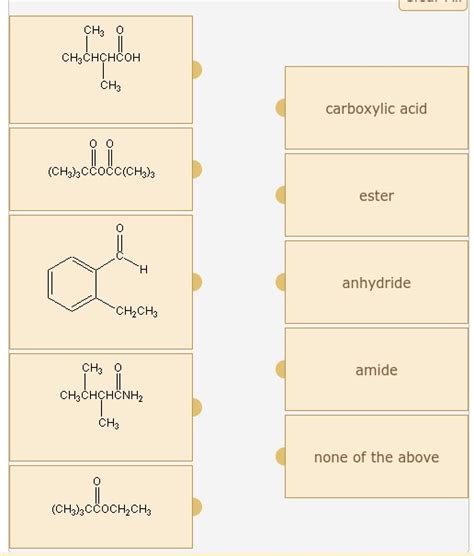 SOLVED CH3 None Of The Above CH3CHCHCOH Carboxylic Acid CH3 None